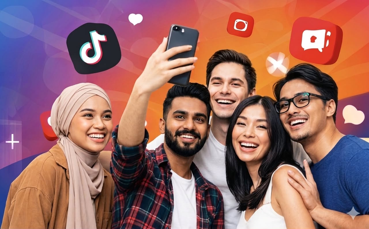 Influencers Group Selfie
